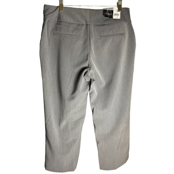 NWT Nicole Miller Gray Capris Sz 6 - Picture 3 of 9